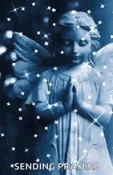 Sending Prayers Sparkling Little Angel GIF
