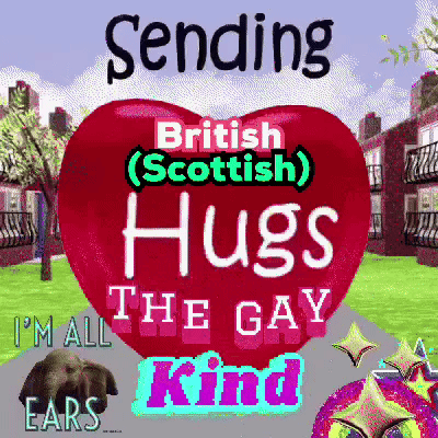 Sending Scottish Hugs Sign GIF