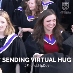 Sending Virtual Hug Manchester Graduation Ceremony GIF
