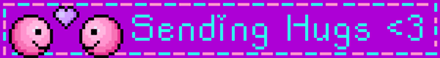 Sending Virtual Hug Purple Emoji Loading GIF