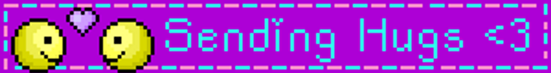 Sending Virtual Hug Yellow Emoji Pixel GIF