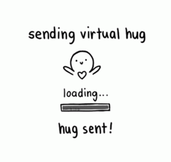 Sending Virtual Hugs Loading GIF