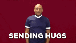 Sending Virtual Hugs Robert Blackmon Friendship GIF