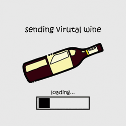 Sending Virtual Wine GIF