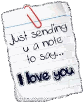 Sending You Note Sticker