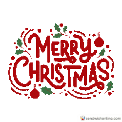 Sendwishonline Merry Christmas Sticker GIF