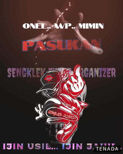 Sengklek Event Organizer Poster With Skull GIF