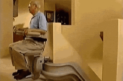 Senior Citizen Automatic Stairs GIF