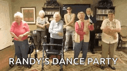 Senior Citizen Dance Party GIF