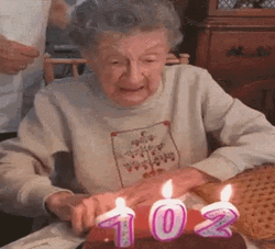 Senior Citizen Dentures Out GIF