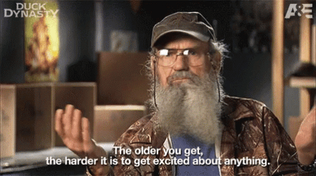 Senior Citizen Hard To Feel Excited GIF