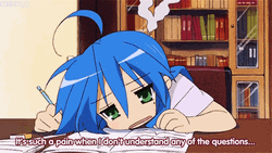 Senior Year Anime Girl Don't Understand Any Question GIF