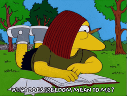Senior Year Assignment Freedom Mean To Me GIF