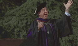 Senior Year Graduation Hats Throw Drop GIF