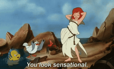 Sensational Poster Man Blue Background GIF