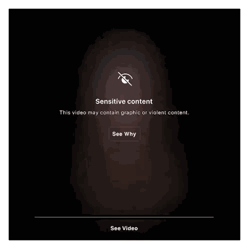 Sensitive Content Warning Video Sticker