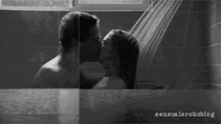 Sensual Shower Kiss GIF