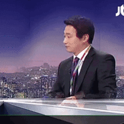 Seo Bok-Hyeon Korean Newscaster GIF