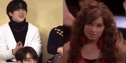 SeongCheol Imitates Debby Ryan GIF