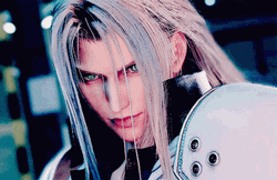 Sephiroth Head Down Staring GIF
