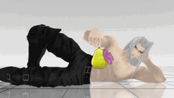 Sephiroth Holding A Pear GIF