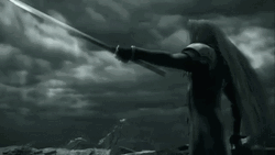 Sephiroth Wings Out To Fly GIF