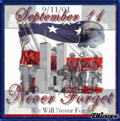 September 11 We Will Never Forget Poster GIF