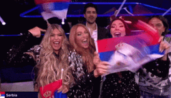 Serbia Hurricane Cheer Eurovision GIF