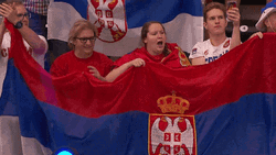 Serbia Sports Fans Cheer