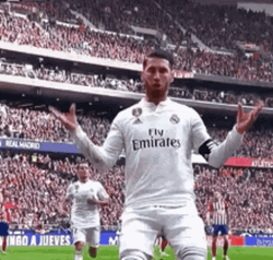 Sergio Ramos Doing Funny Dance Moves GIF