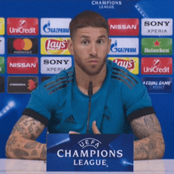 Sergio Ramos Having An Interview GIF