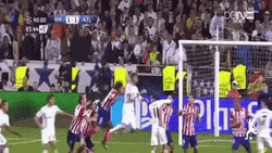 Sergio Ramos Head Kick Goal GIF