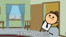 Series Cyanide & Happiness Show I'm Home GIF