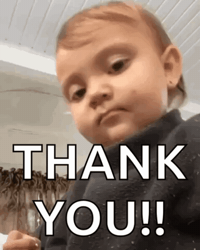 Serious Baby Saying Thank You GIF