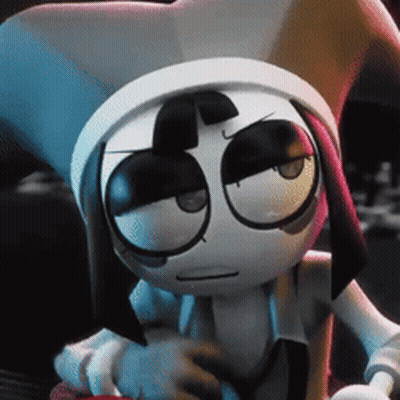 Serious Cartoon Character GIF