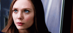 Serious Elizabeth Olsen Stare GIF