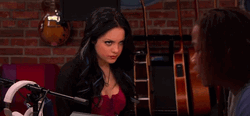 Serious Face Elizabeth Gillies Listening GIF