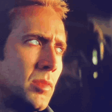 Serious Face Looking Far Away Nicolas Cage GIF