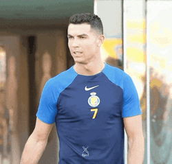 Serious Face Ronaldo Al Nassr  GIF