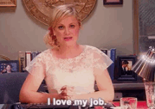 Serious Lady Formal Dress I Love My Job GIF