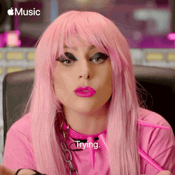 Serious Lady Gaga Straight Face GIF