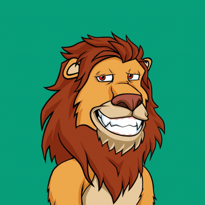 Serious Lion Cartoon GIF