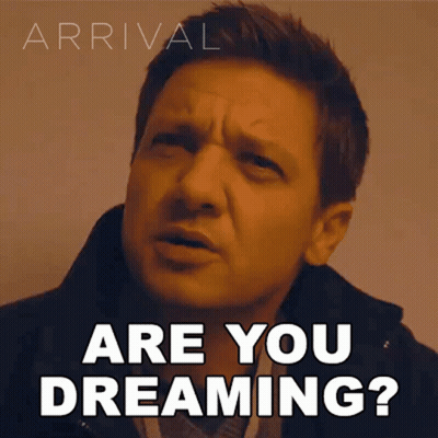 Serious Man Asking Are You Dreaming? GIF