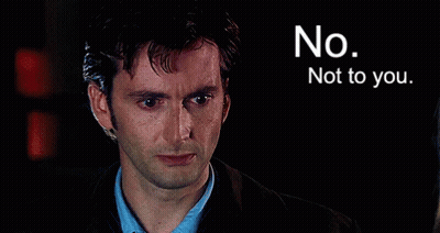 Serious Man Next To No Not To You Sign GIF