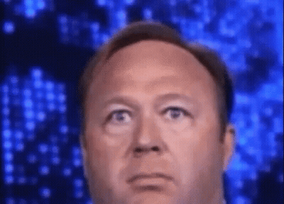 Serious Man On Blue Background GIF