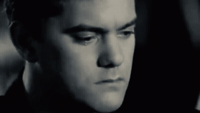 Serious Man's Black And White Face GIF