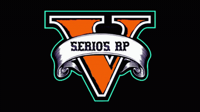 Serious RP Logo On Dark Background GIF