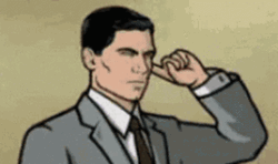 Serious Sterling Archer Thinking GIF