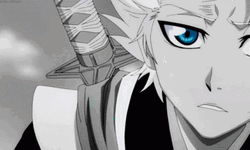 Serious Toshiro Blue Eyes GIF