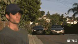 Serious Walking Joe Goldberg  GIF